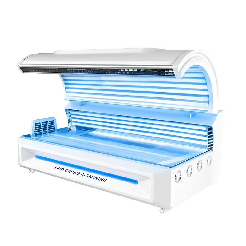 Professional spa capsule Solarium Cabin Tanning Machine Horizontal For Whole Body Tanning Bed Spray Sun Bathing Machine