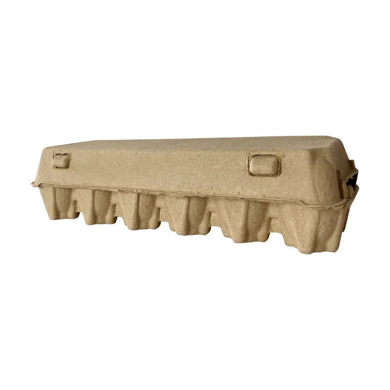 Custom Egg packaging boxes carton tray paper egg box 4 6 10 12 18 30 Holes pack empty pulp tray egg cartons for sale