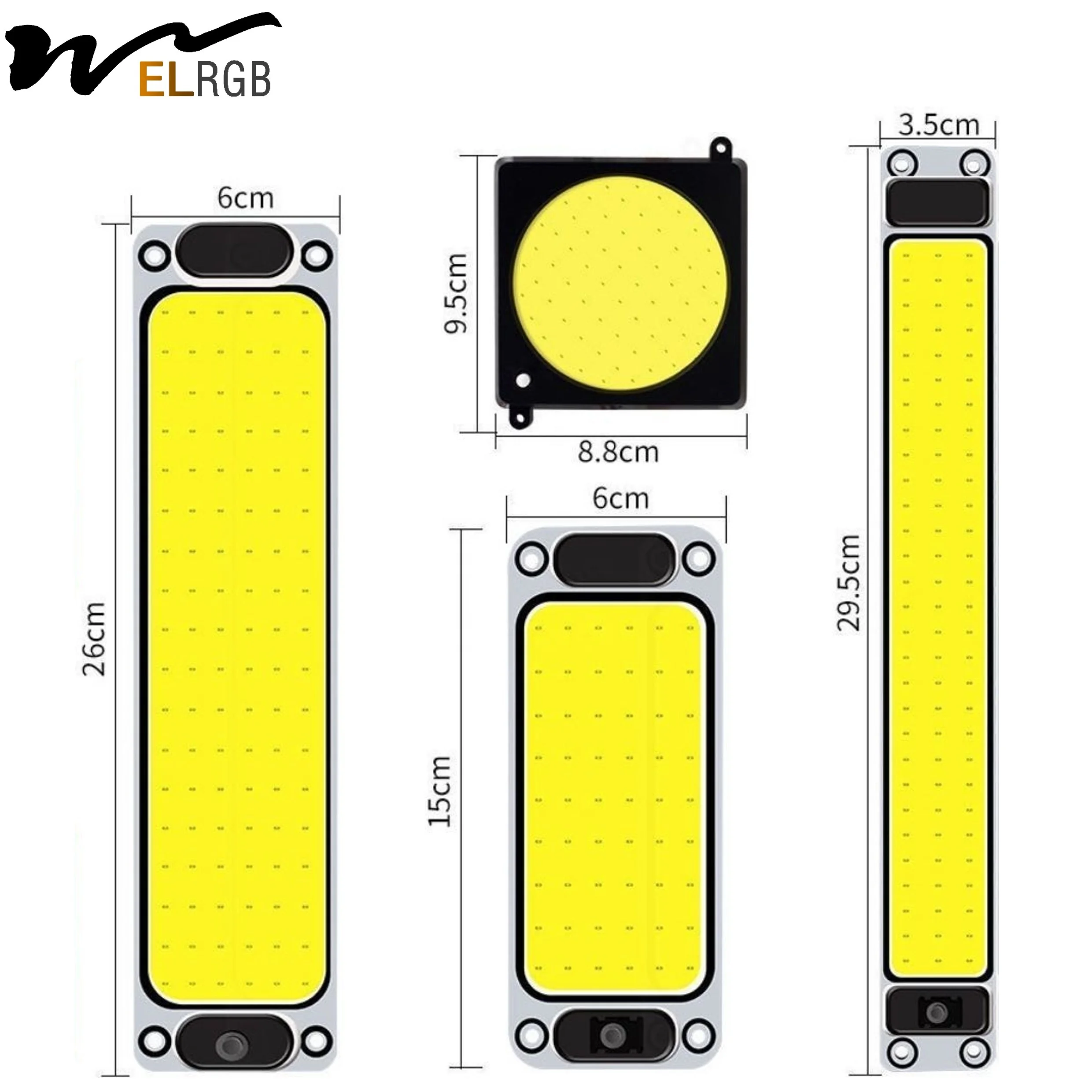 Smart Home Lights 12V-80V Car Truck Indoor Light Super Bright Ultrathin for Lighting Head Lamps COB LED Reading Lamp