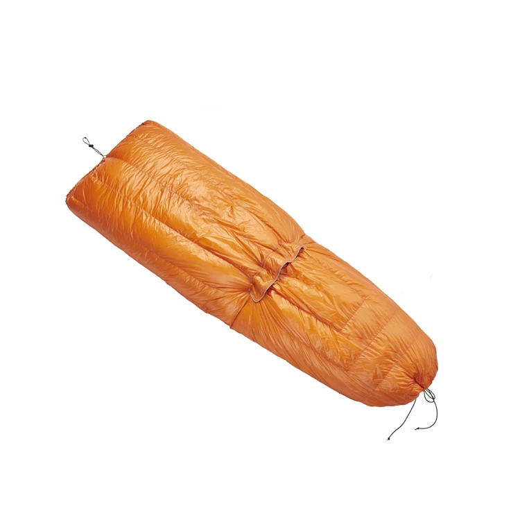 custom Outdoor travel camping compress wearable ultralight waterproof feather blanket duck down goose down sleeping bag