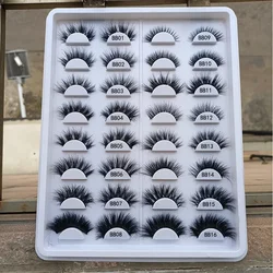 wholesale fluffy 3D real mink DD curl lashes 20mm 25mm volume eyelash manufacturer