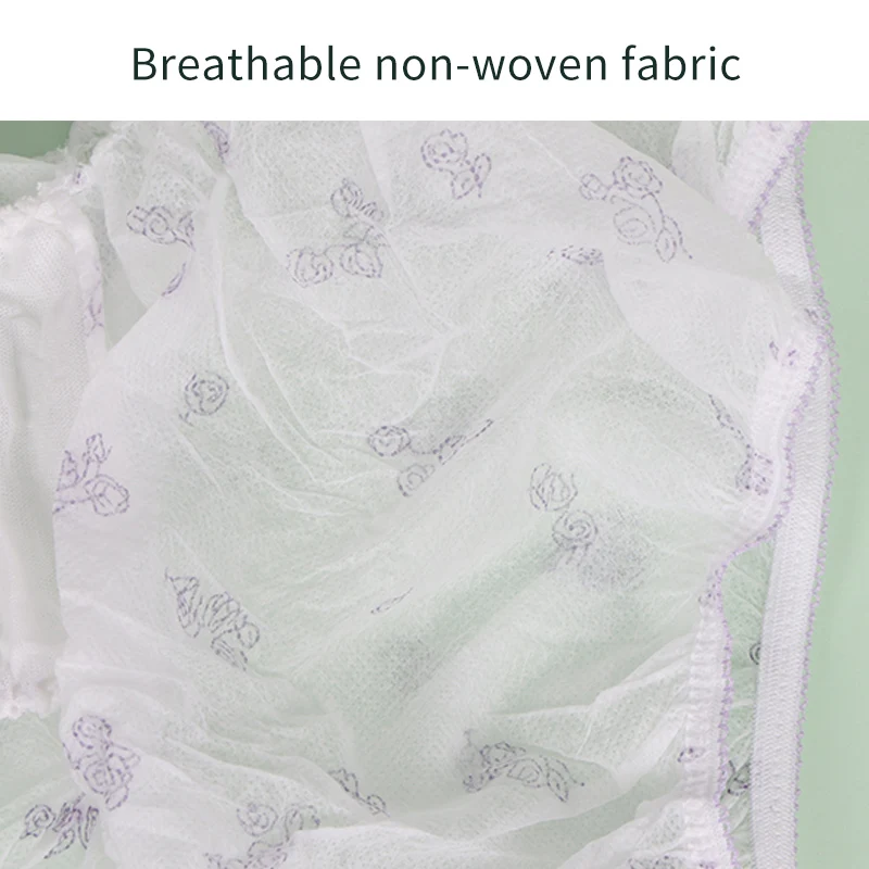 sexy nonwoven soft breathable print women disposable underwear for massage