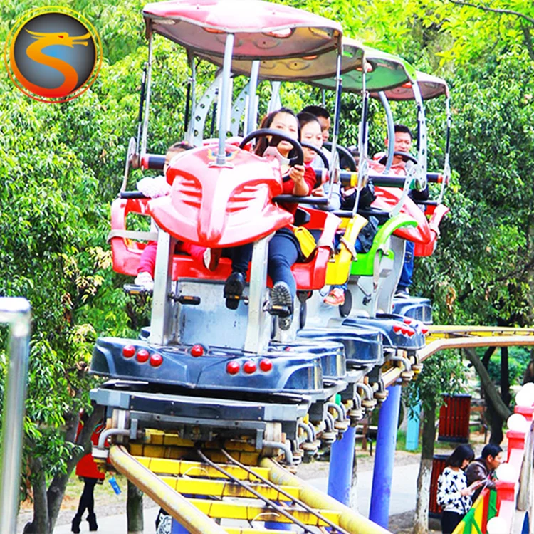 Attraction amusement park sky bike space walk rides sightseeing roller coaster track pedal train rides for sale.png