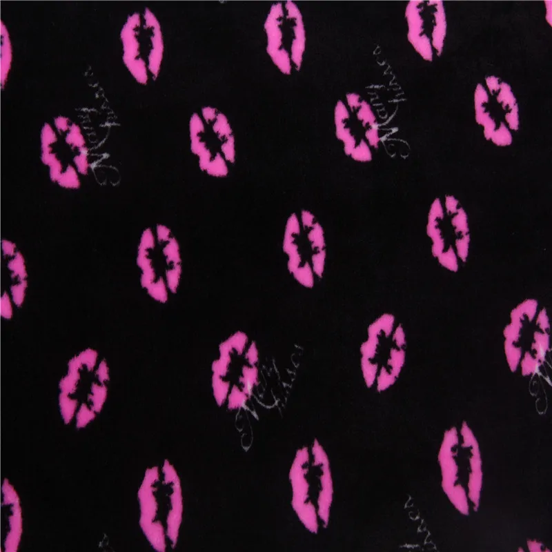 
Good Quality knitted pattern printed flannel fleece luminous fabric for pajamas 