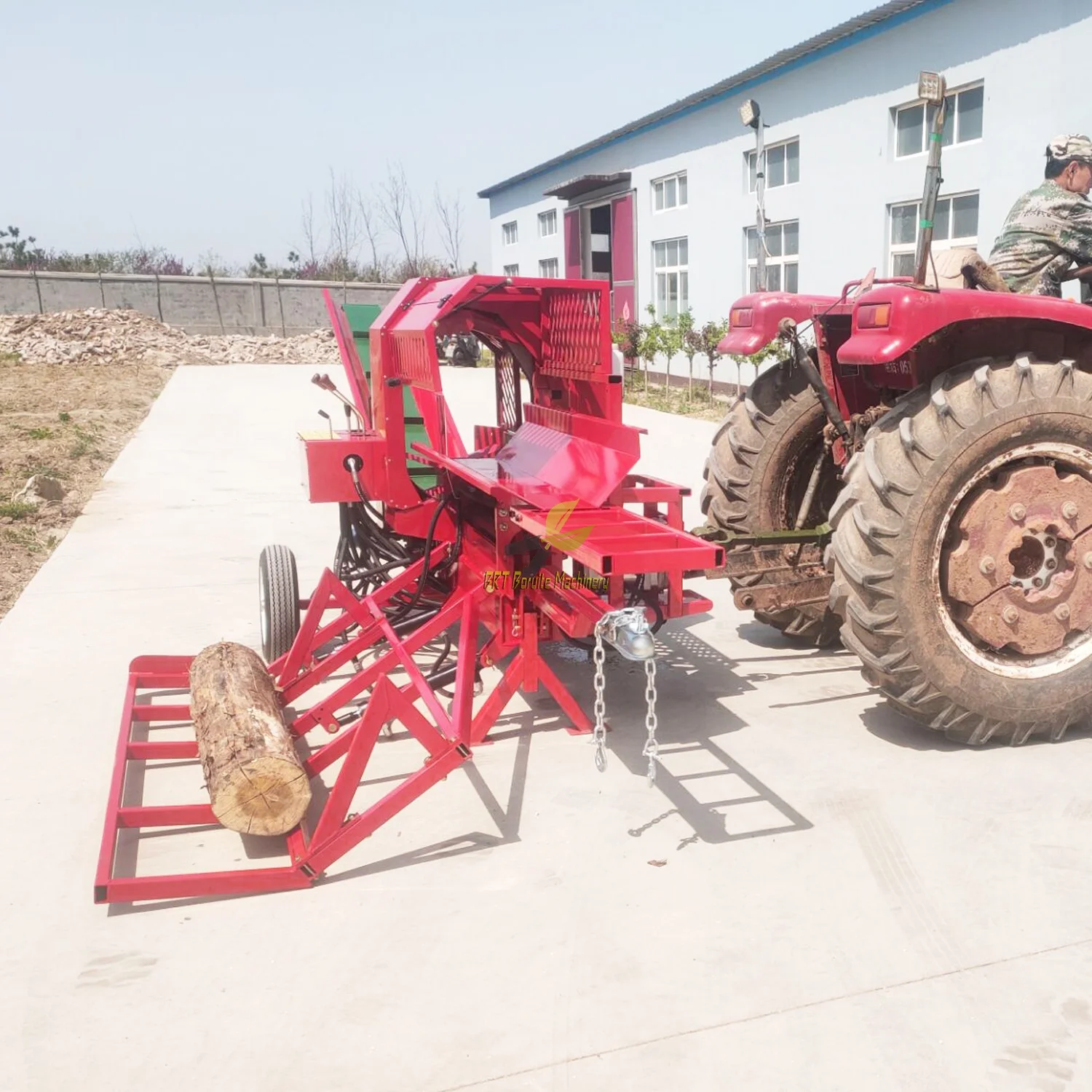 diameter 500mm Tractor attachment wood saw machine with liftter/ chain table power off PTO