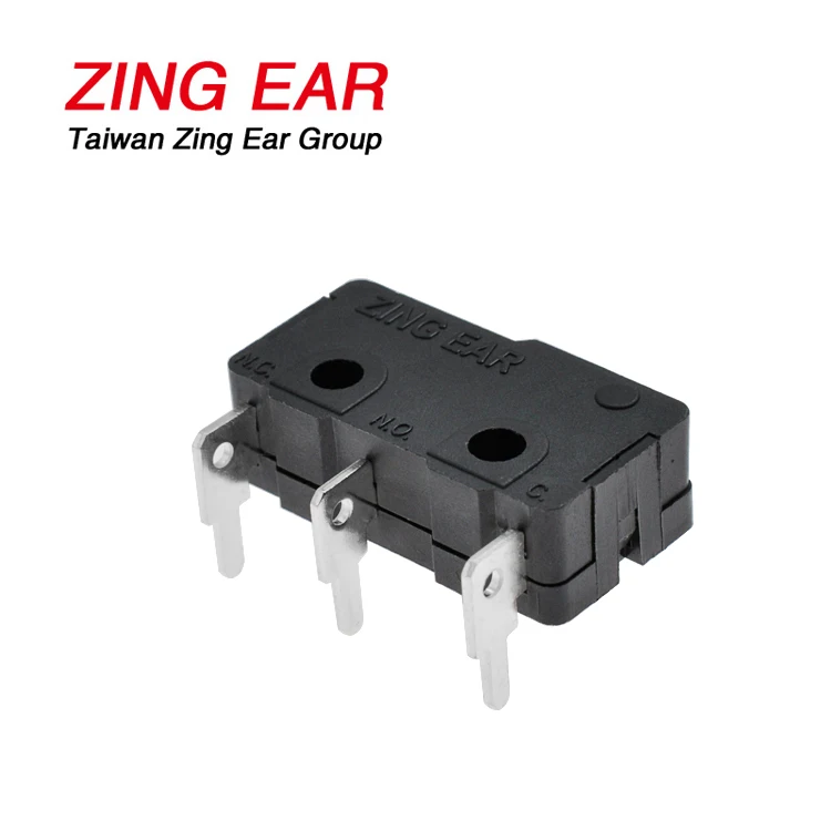 KW10 Momentary Limit Switch 5A T125 118HP Bent PCB Terminals Micro Switch