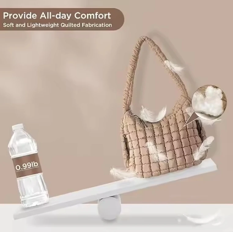 Wholesale Factory Custom New Design Fashion Crossbody Shoulder Bags Puffy Quilted Bag For Women