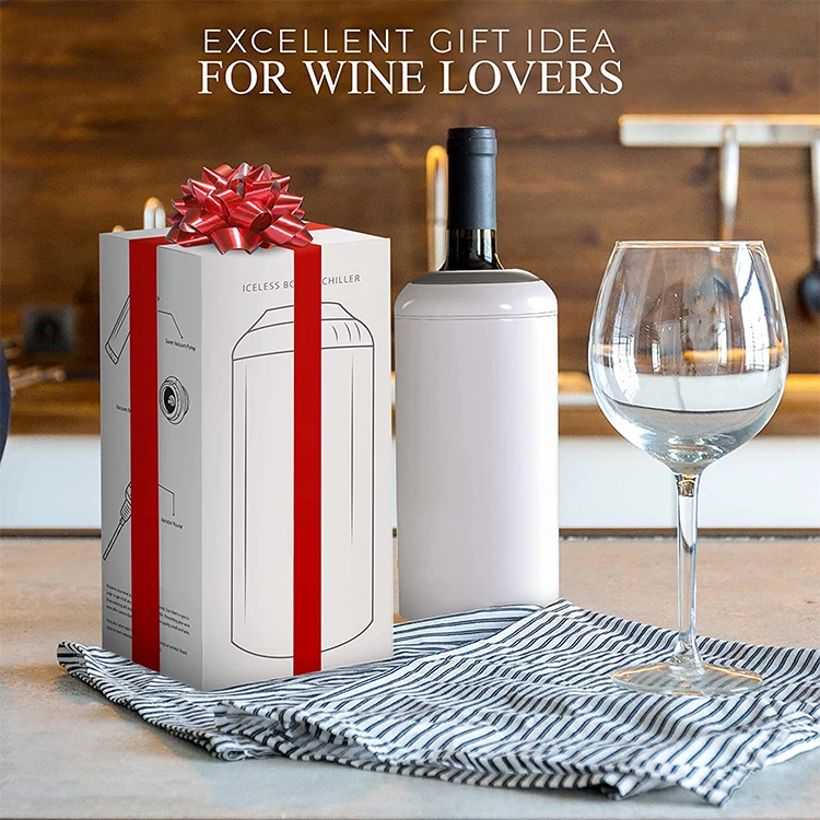 Metal Insulated Beer Cooler For Wine Bottle Cooler  Christmas Gifts Pink  Insulated Steel Wine Bottle Small Wine Bucket Chiller
