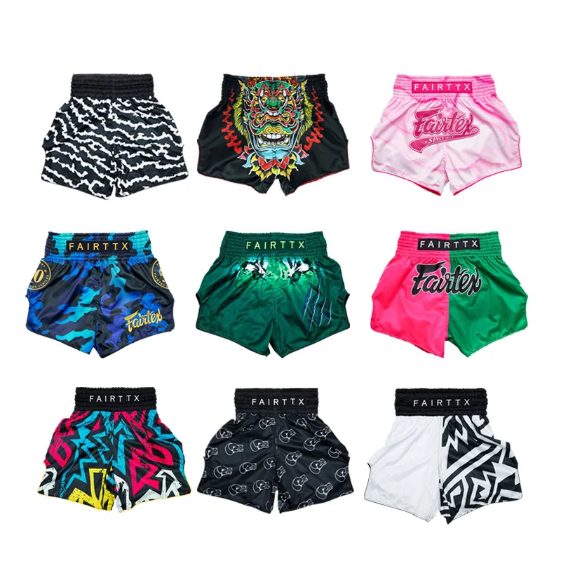 shorts for men Custom gym running nylon polyester martial arts wear boxing muay thai shorts