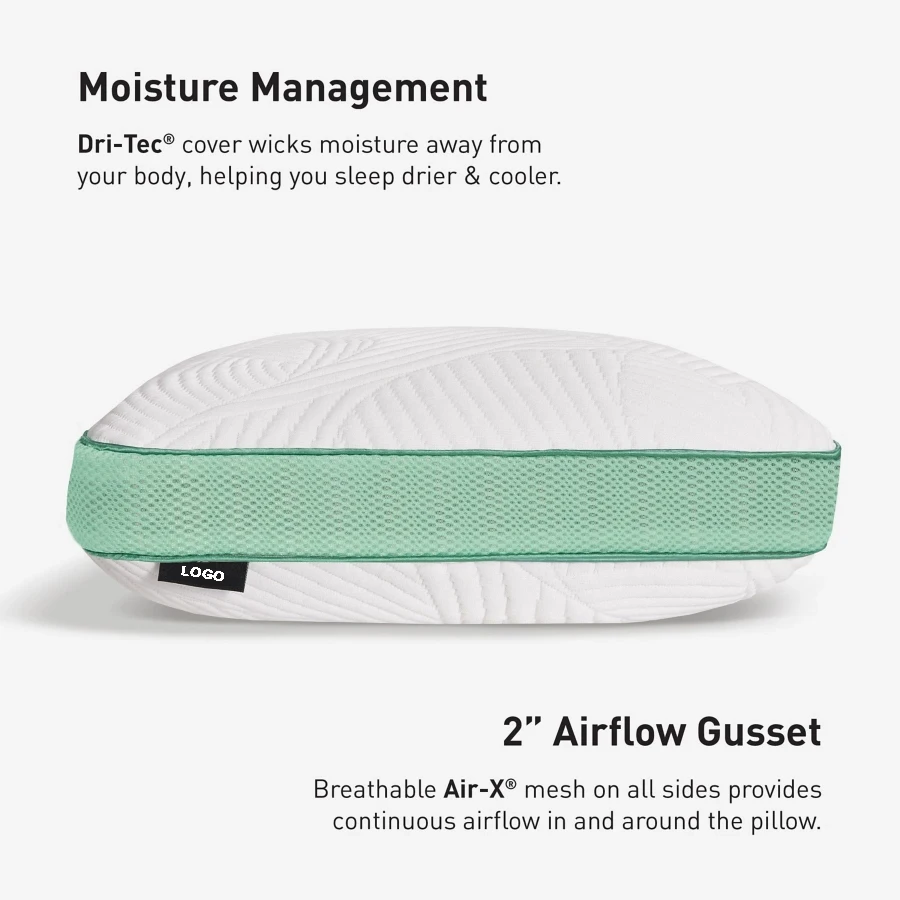 Queen Size  Cooling Gel Foam Cooling Bed Pillows Adjustable Shredded Memory Foam Pillows for Side Stomach & Back Sleepers