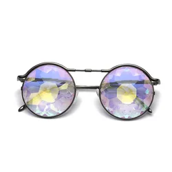 Cross-border new prom nightclub glasses 4D glass crystal sunglasses psychedelic kaleidoscope glasses wholesale