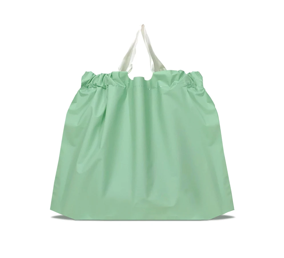 Custom Print Drawstring Bag Plastic Take Away Bag Shopping Bag with Multi-color
