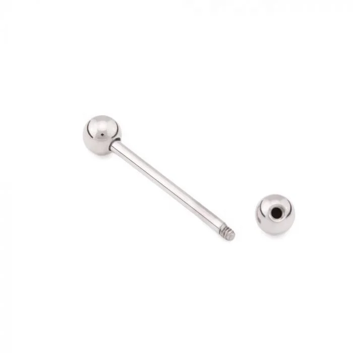 Helix Industrial Barbell Rings Externally Threaded Tongue Nipple Bar Titanium Piercing Trendy Opp Bag Children's Nail Bar