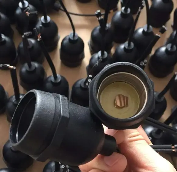 24ft E26 Bulb Lamp Socket IP65 Waterproof Outdoor Decorative Holiday Hanging String Light