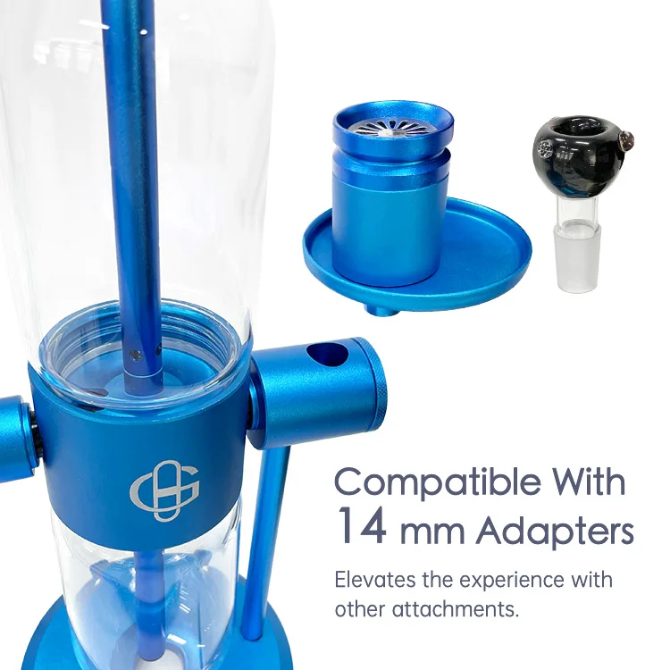 Custom Case Logo Black Glass Hookah Gravity With Gravity 360 Hookah Pipe Gravity Hookah Box Set