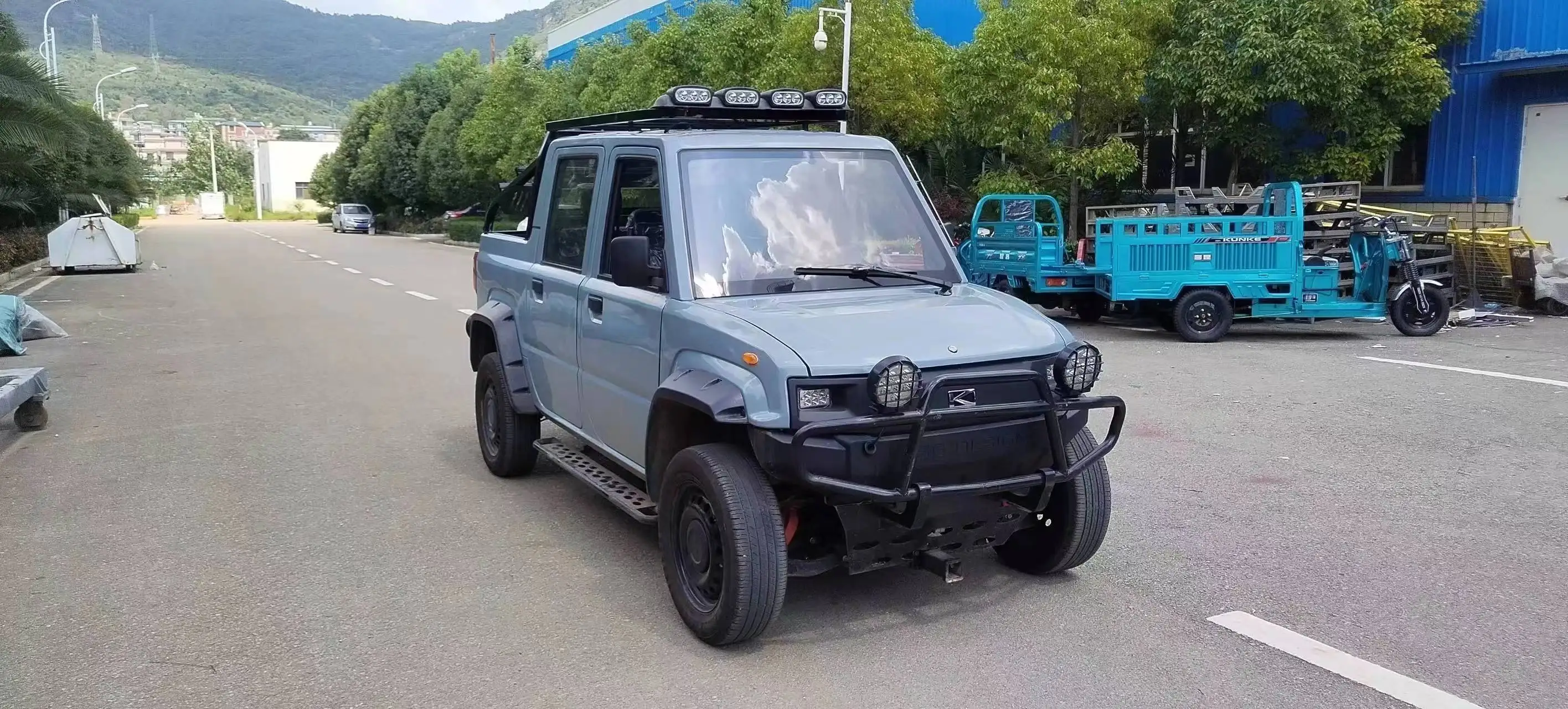 China New Car Light Truck Pickup Truck 4*2 Mini 4 Seat Electric Small Cargo for Goods