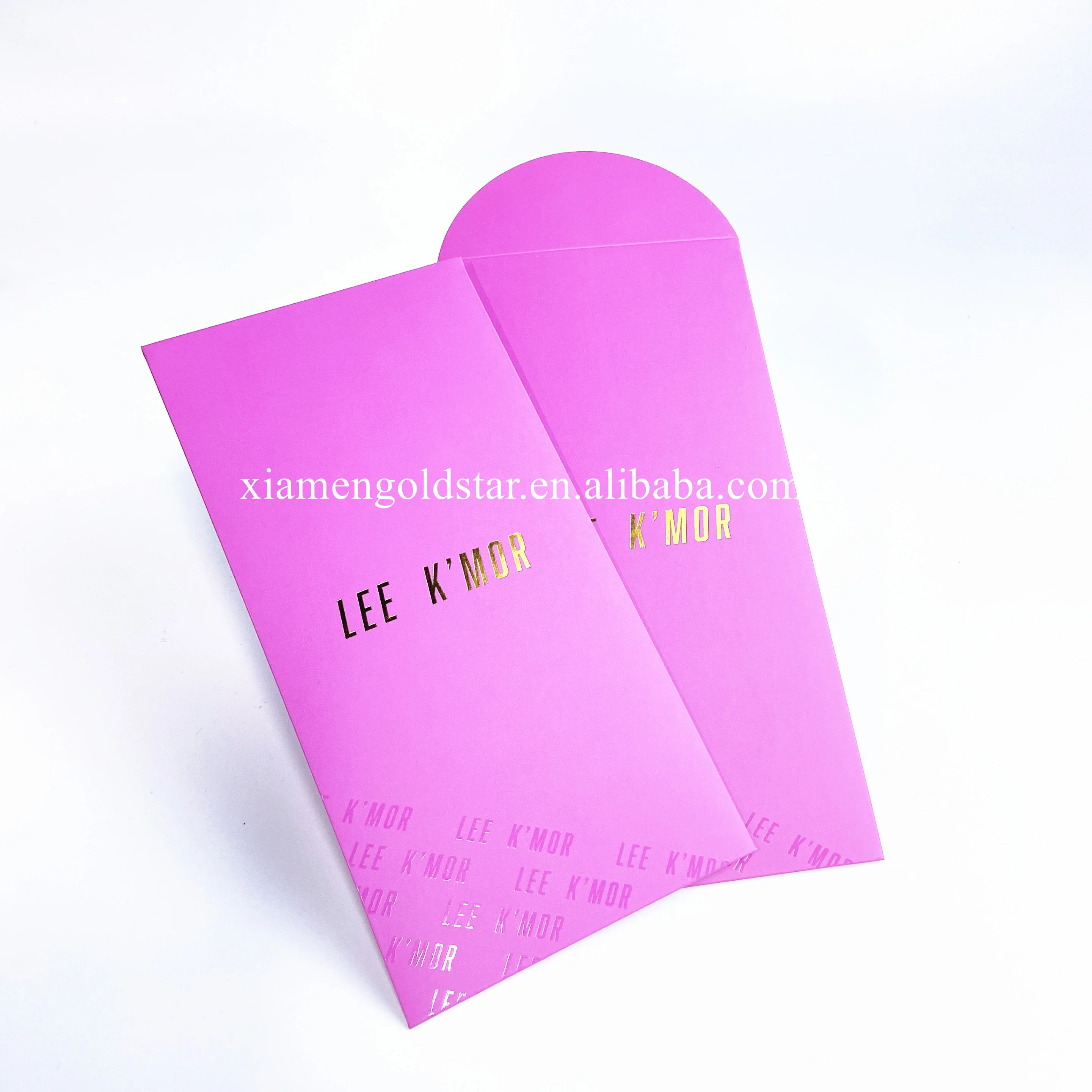 Custom design envelope packaging for jewelry recycled kraft paper gift envelope with ribbon closure