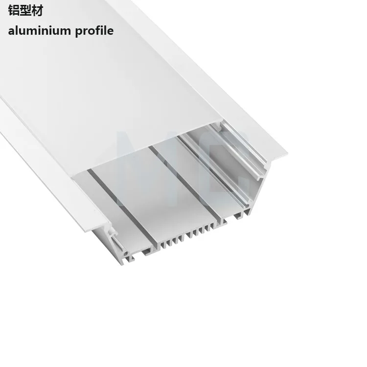 ceiling recessed anodized aluminum channel for led foshan led profile light 120mm
