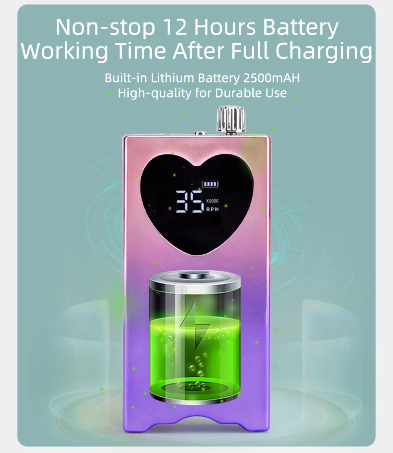 Brushless high power nail drill machine 85W low noise electric cordless drill pen Professional Nail Product for Salon