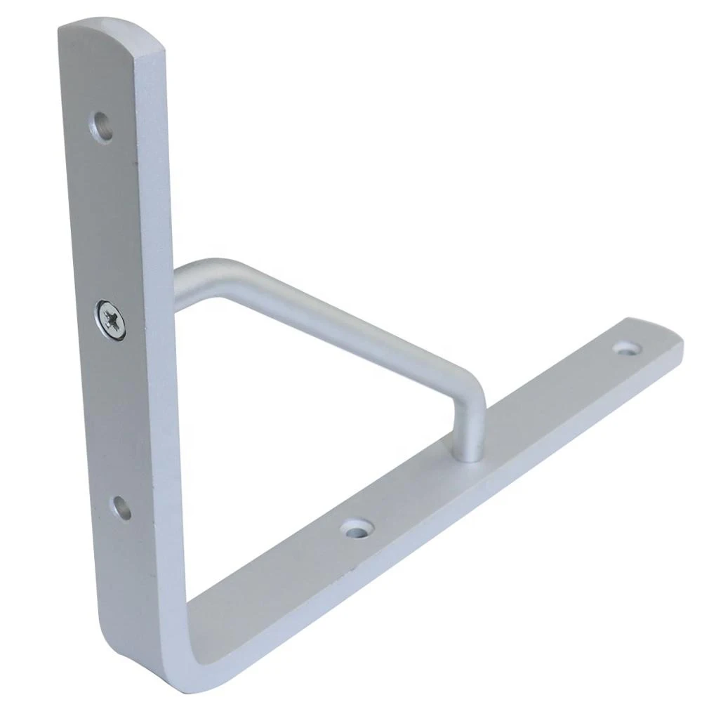 
A Pair 2 pcs 10 inch L Non-foldable Shelf Angle Cleat Aluminum Bracket 