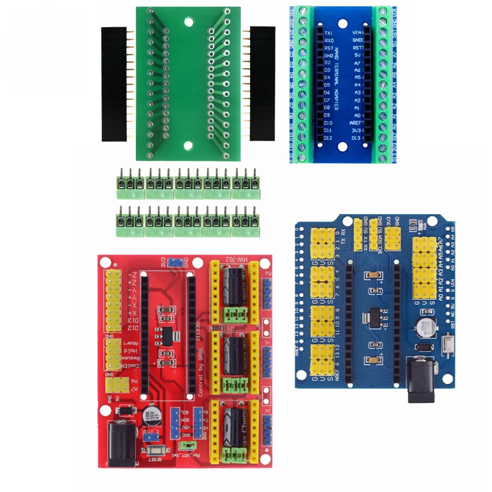 NANO V3.0 3.0 Controller Terminal Adapter Expansion Board NANO IO Shield Simple Extension Plate For Arduino AVR ATMEGA328P