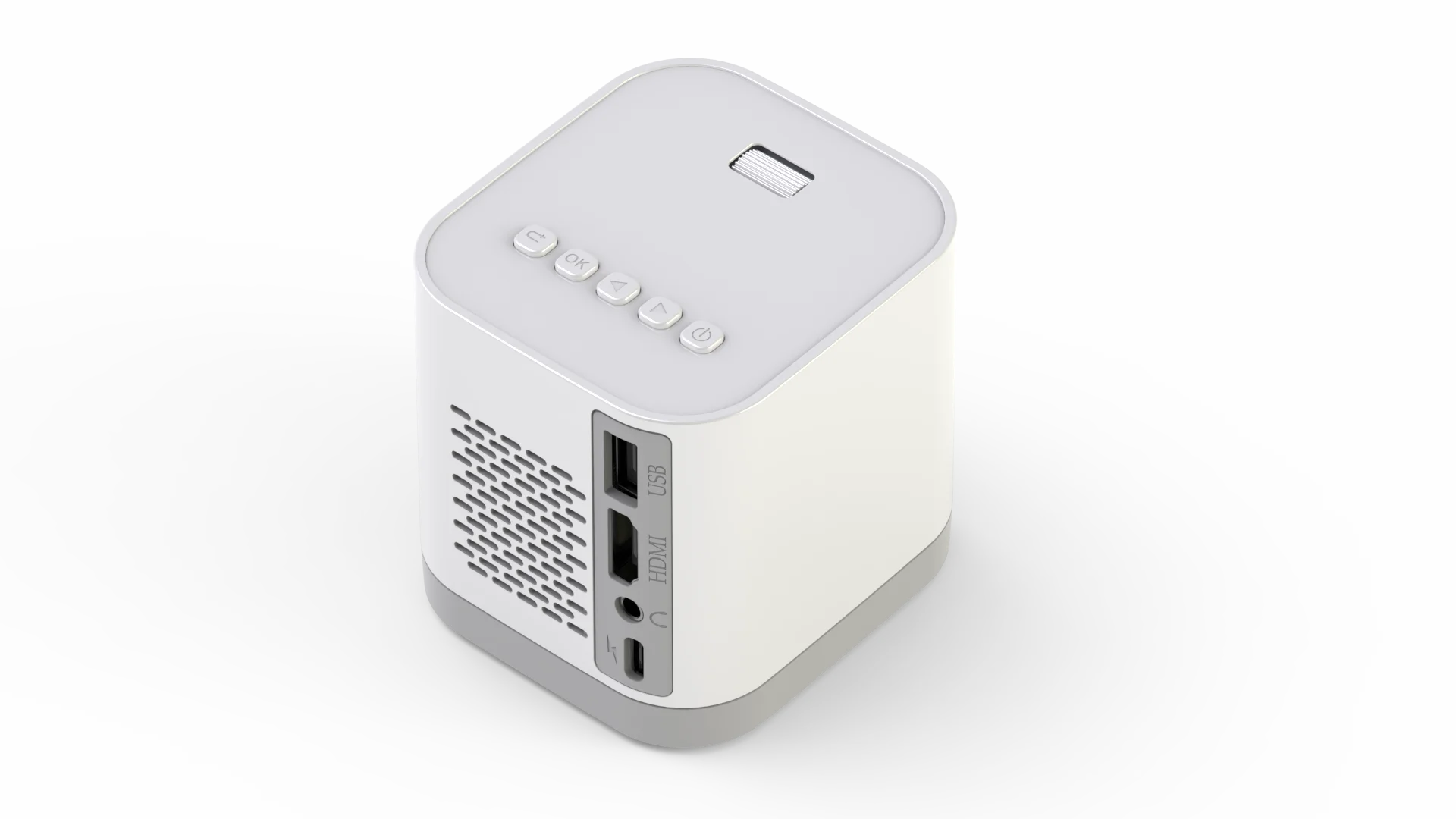 LCOS China Chip projector small size 720P physical resolution tabletop projector wireless with built-in battery for outdoor use