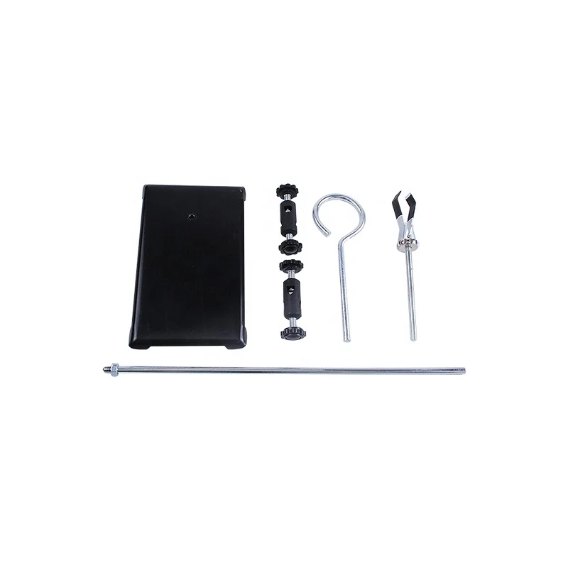 laboratory ring 30cm retort iron stand with flask clamp clip