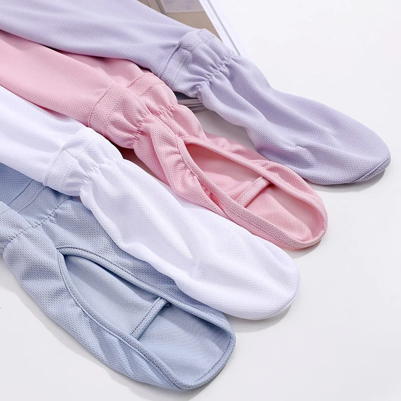 Custom Polyester Arm Sleeves Women Girls Uv Protection Cooling Arm Sleeves Polyester Fishnet Arm Sleeves For Sun Protection