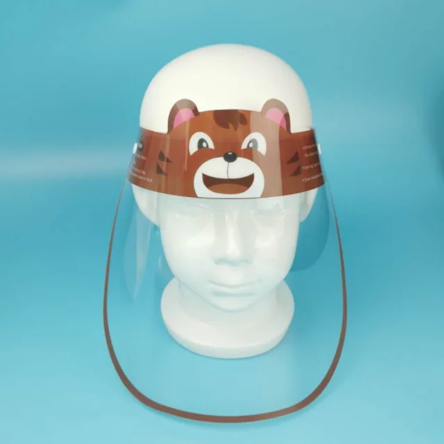 Protective Kids faceshield , children face-shield ,  pediatric plastic face shield for kids or baby in school