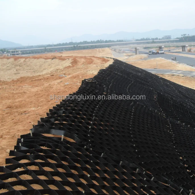 75mm 100mm Height HDPE Plastic Geocell Ground Grid Used for Road Construction
