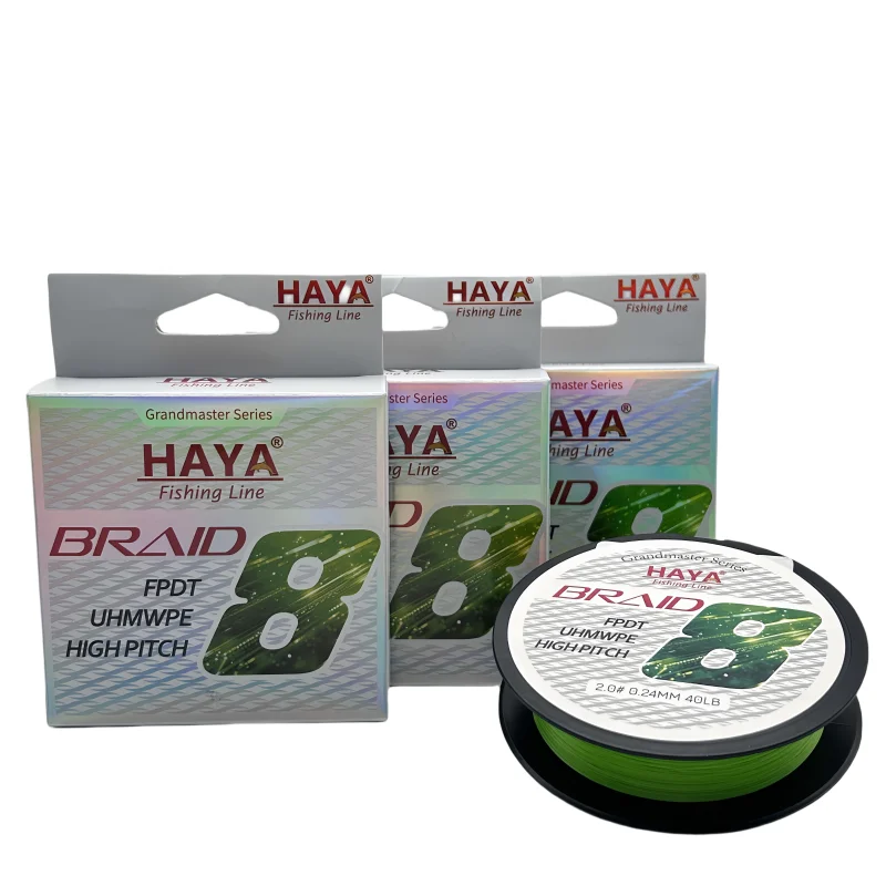 HAYA x8 UHMWPE рыболовная тесьма с высоким шагом леска 100 м 150 300 сильный 10-100 фунтов для удочек