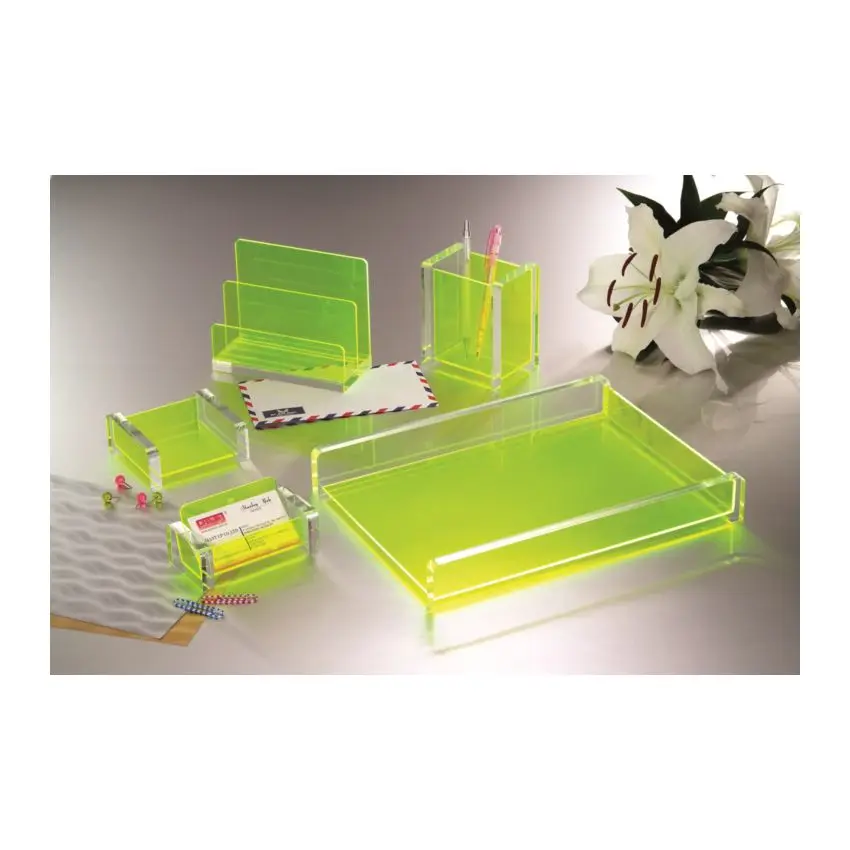 Custom New Design Office Table Acrylic Stationery Gift Set