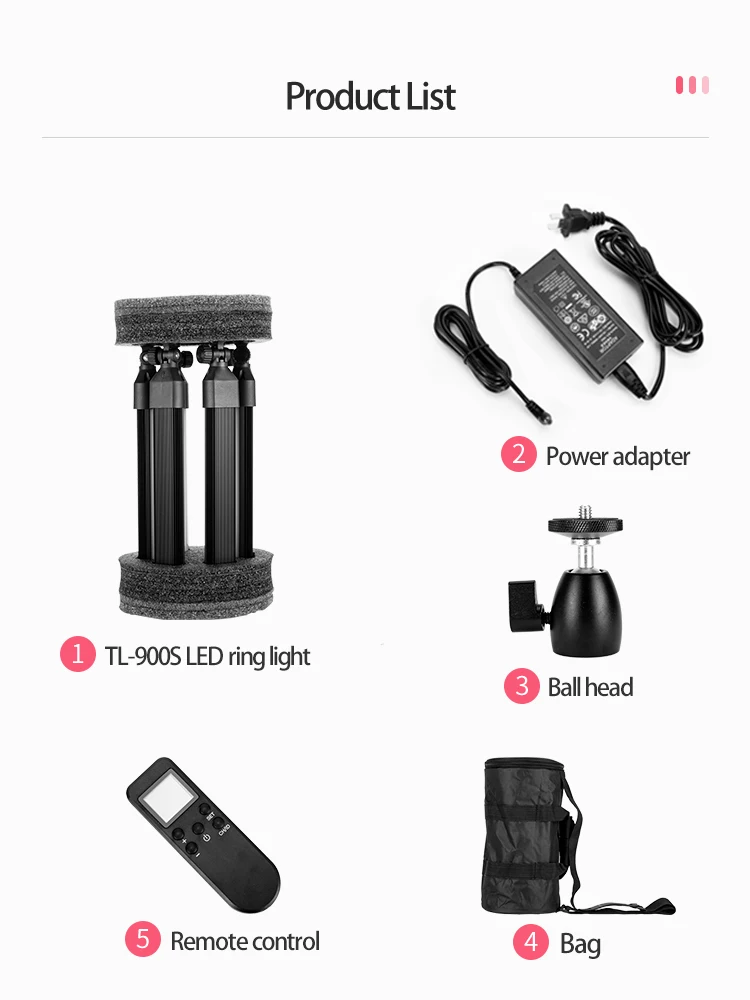 Photographic lighting lamp 40W bi color dimming changing led professional video light ring fill light for Dslr