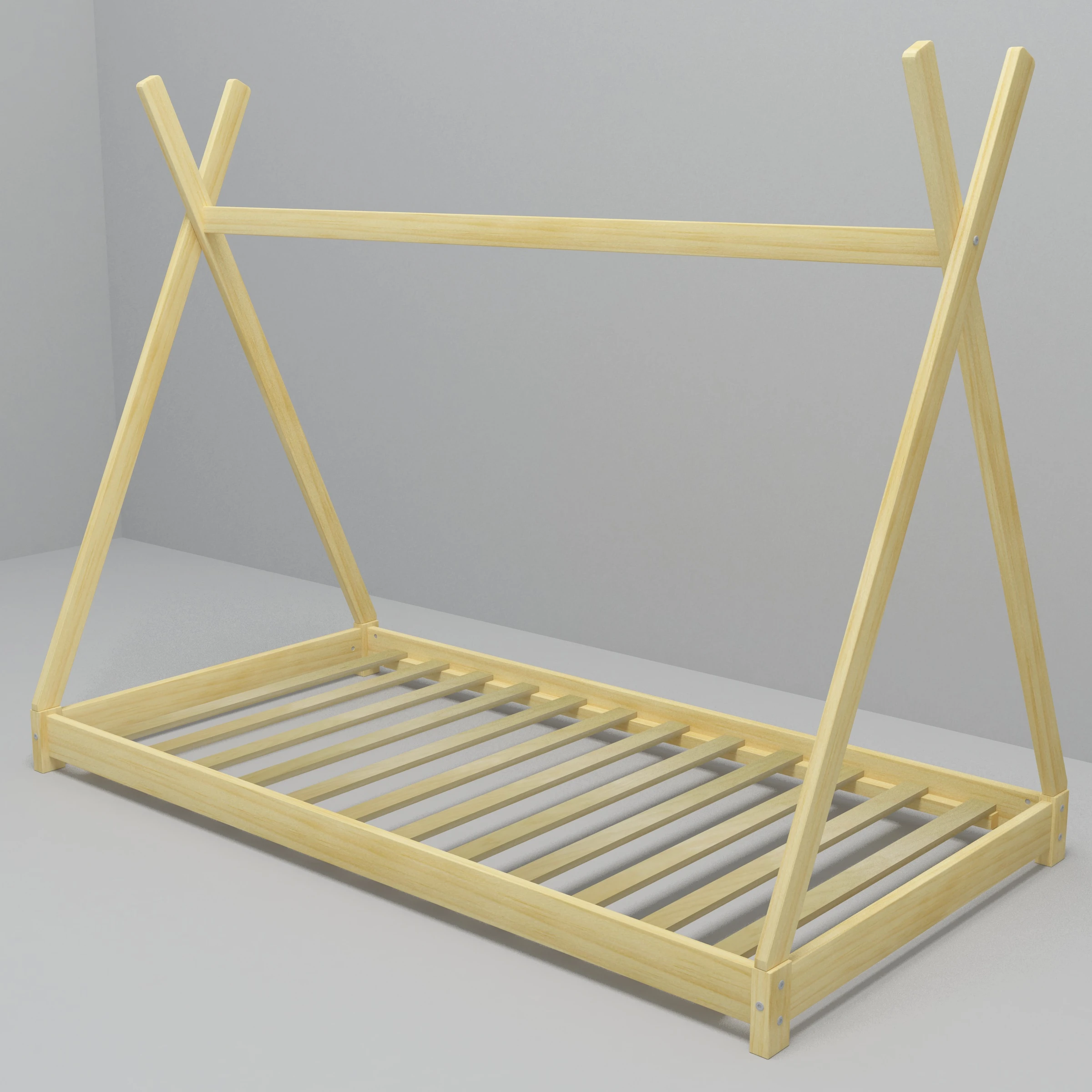 Nashow LMKB-005 Evans Kids Bed Wooden Montessori Bed Kids bedroom floor bed