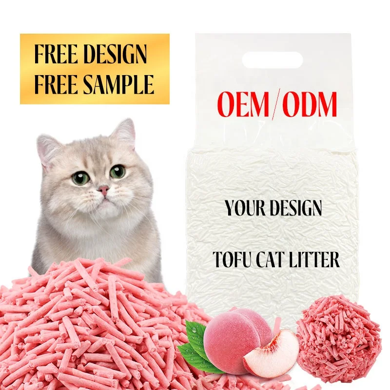 Biodegradable 7L Litter Free sample Wholesale Factory Price Ultra-light Premium Good Quality Non Loose Tofu Cat Litter For Pets