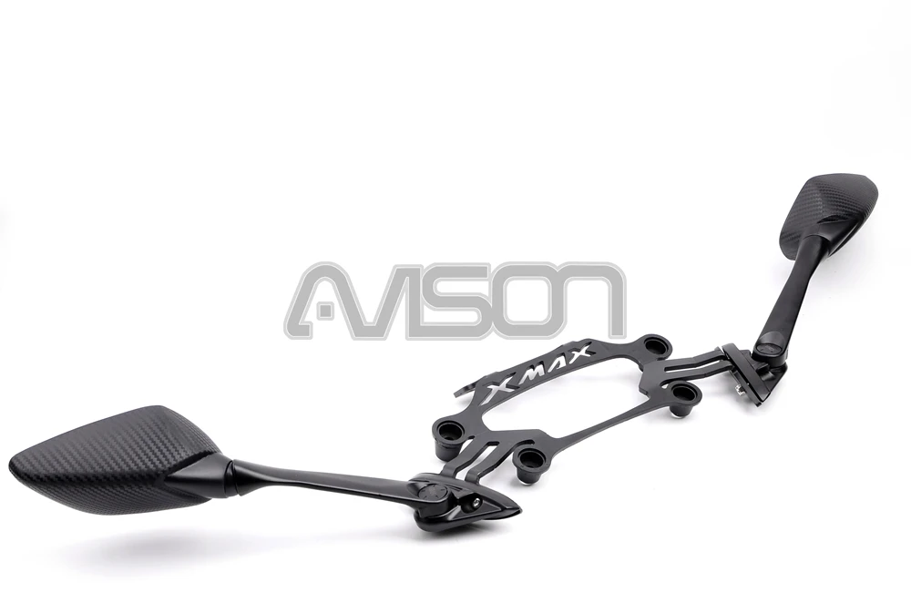 For Yamaha XMAX 300 400 125 250 Motorcycle Stand GPS Bracket Mobile Phone Navigation Plate Holder Rear View Mirrors