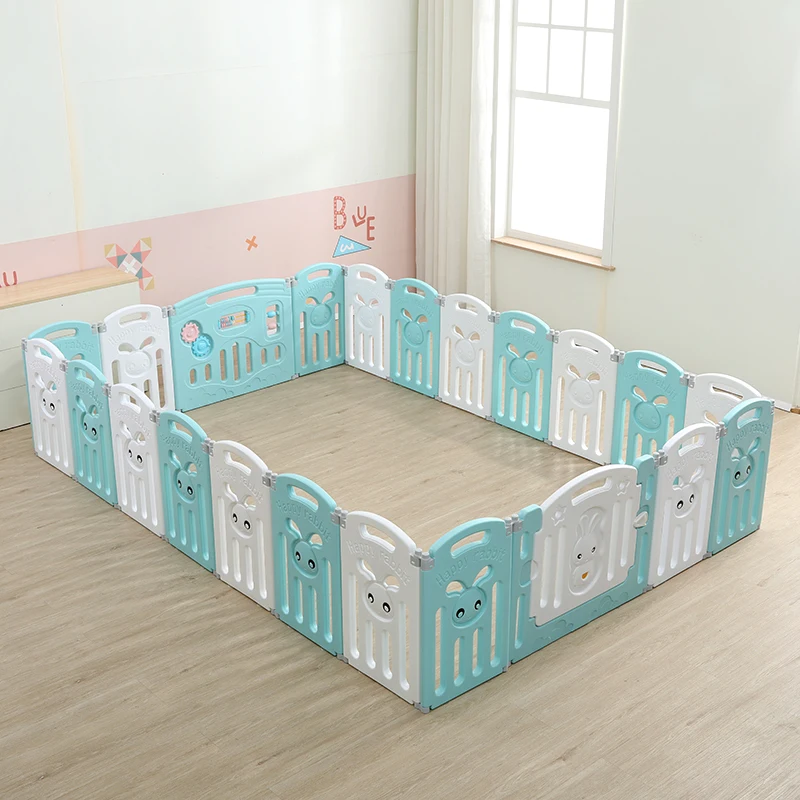 Indoor Foam Play Area For Babies Children Toys Kids Products Safety Barriers Baby Playpen Plastic Fence With 16+2 Panel