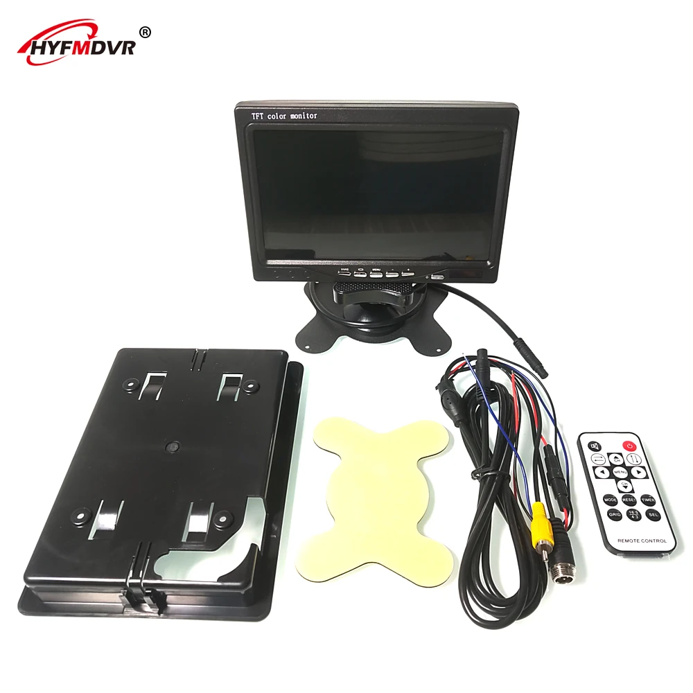 HYF MDVR 7-inch desktop display LCD monitor for left and right side view / reversing image system monitor