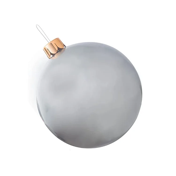 High Quality Solid Color Seamless Inflatable Christmas Balls For Garden Yard Decoration