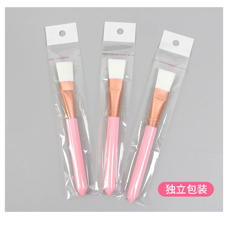 Free Custom Logo Cosmetic Makeup Tool Facial Mask Applicator Brush Silicone Face Mask Brush