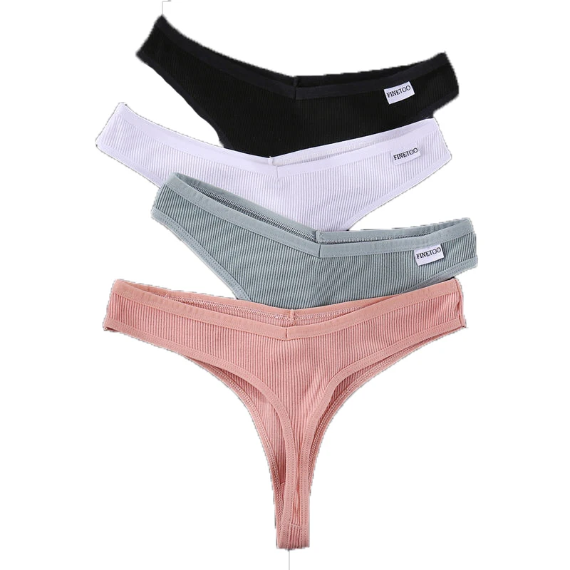 40490 Wholesale New Women G-string Panties Sexy Low Waist Solid Color Cotton Underwear Lady Sexy Panties Tong