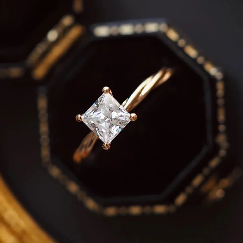 Good Quality Anniversary Saudi Arabia Gold  Wedding Ring Price Rings Diamond Ring