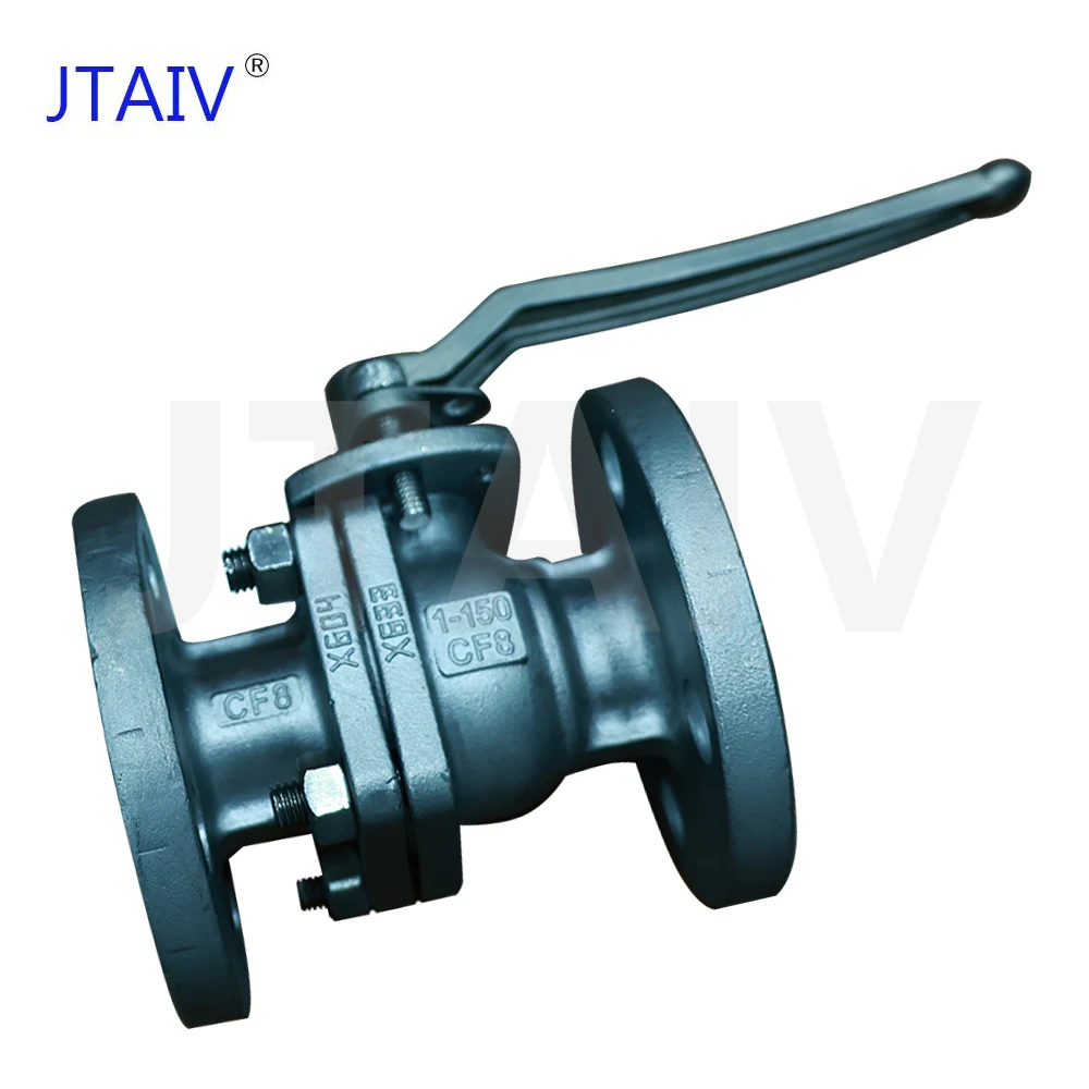 JTAIV 304 stainless steel flange connection manual valve manual control ball valve resistant to high temperature water vapor