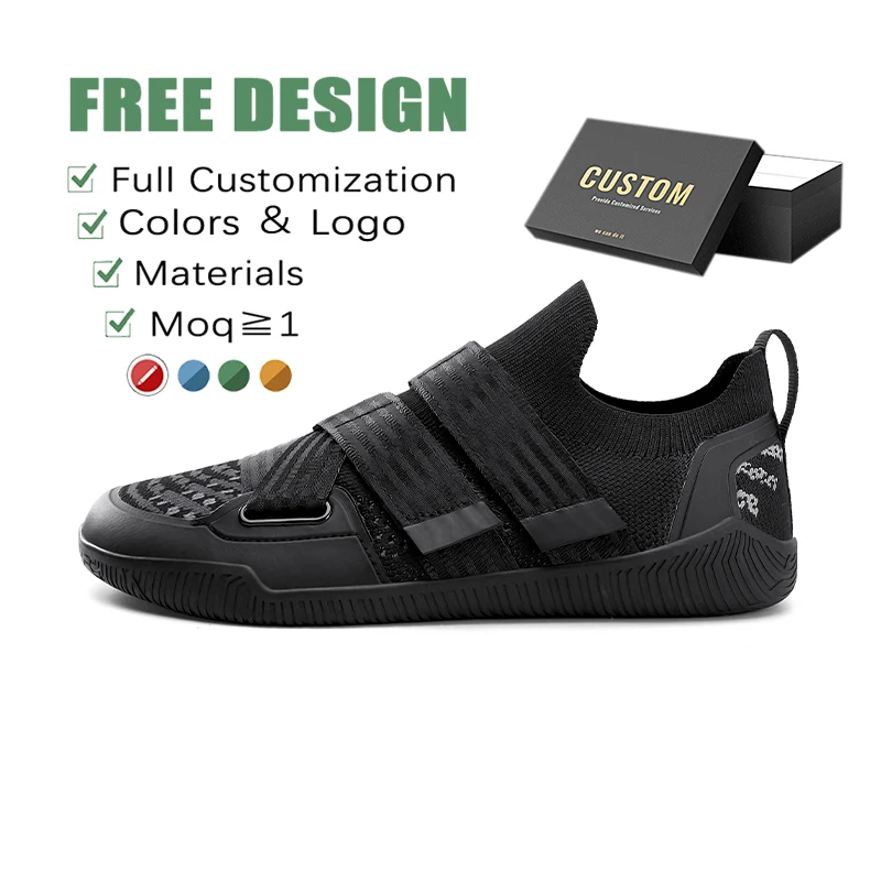 OEM Custom Design Squat Hard Draw Shoes Indoor Fitness Training Shoes Men Weight Lifting Barefoot Breathable Non-slip Shoes