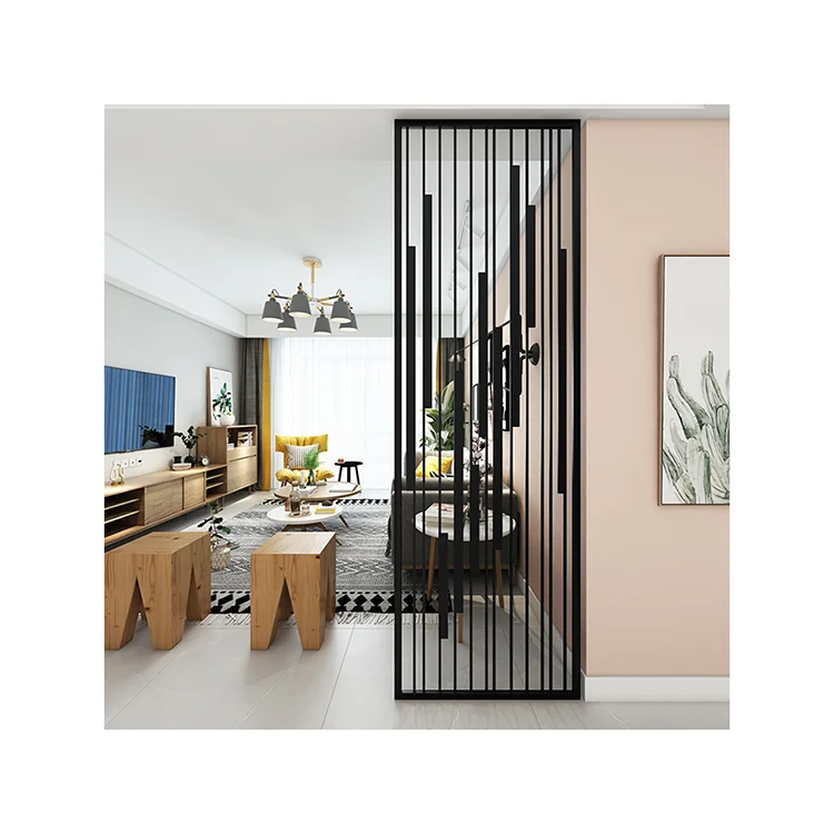 Villa Indoor And Outdoor Balcony Living Room Privacy Partition Wall Room Dividers Screens Stainless Steels Dividers Screens