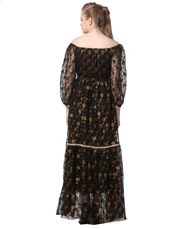 Handmade Indian Vintage Style Women Casual Long Dress