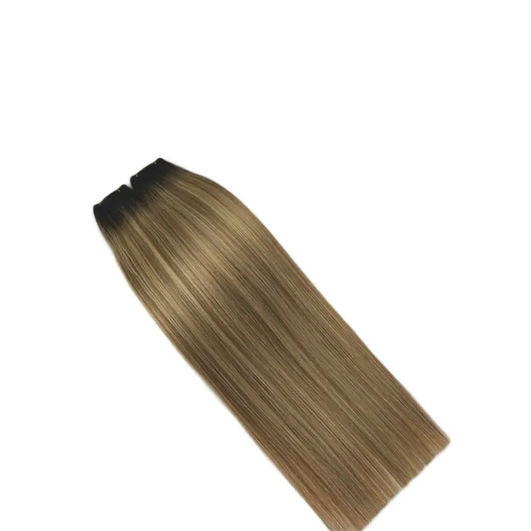 Двойная вытянута Органическая натуральная волосы Remy выровненные кутикулы гениальный уток для коротких волос