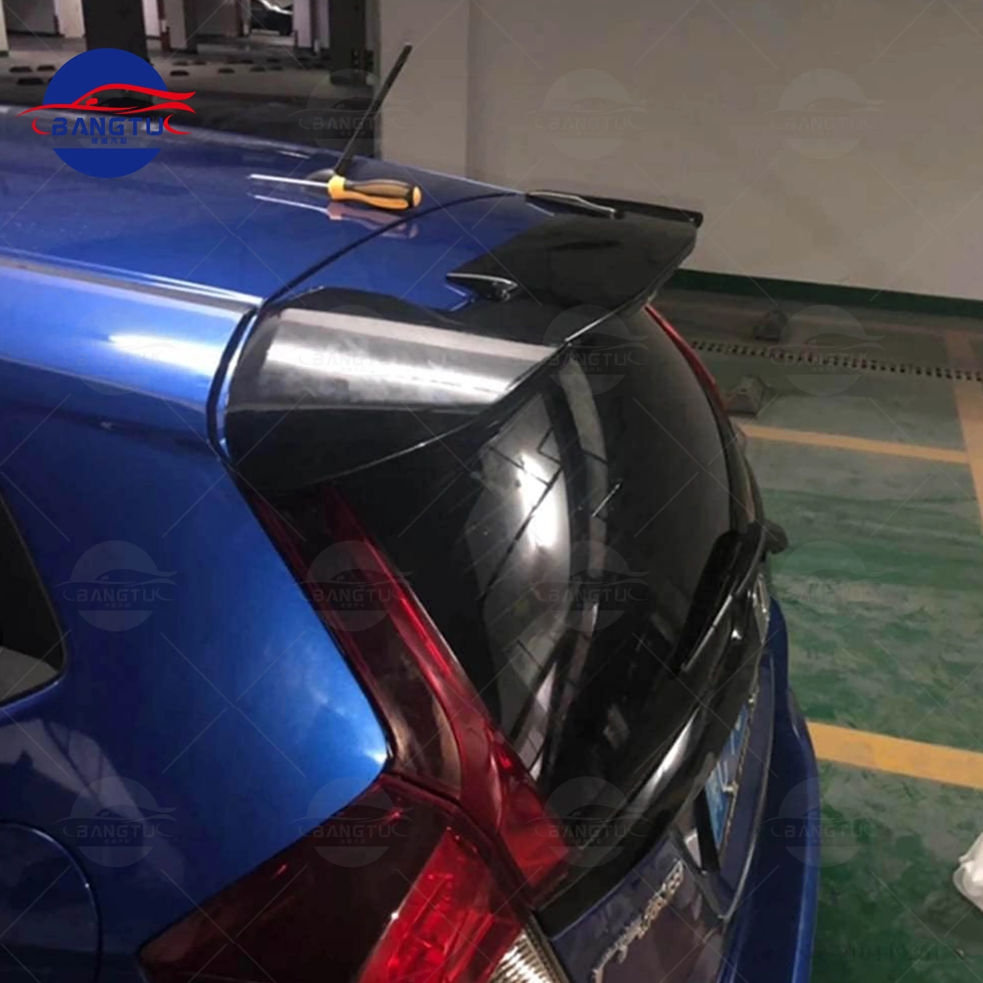ABS REAR WING LIP REAR ROOF SPOILER FOR HONDA FIT 5D 2014 BY MUGEN STYLE REAR WINDOW SPOILER