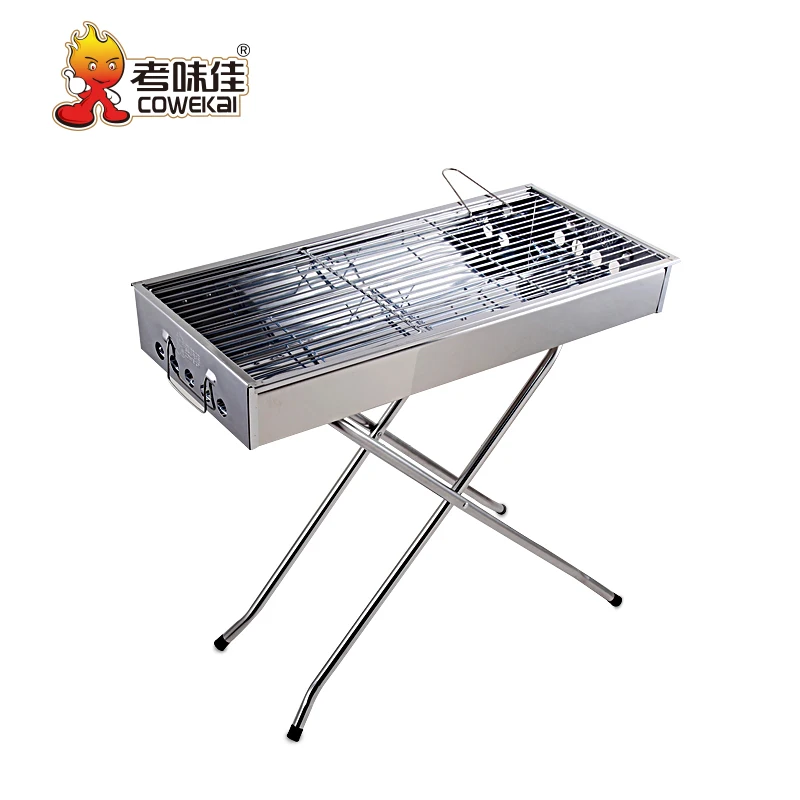 Китайский портативный дешевый уличный складной гриль для пикника и кемпинга с древесным углем для барбекю