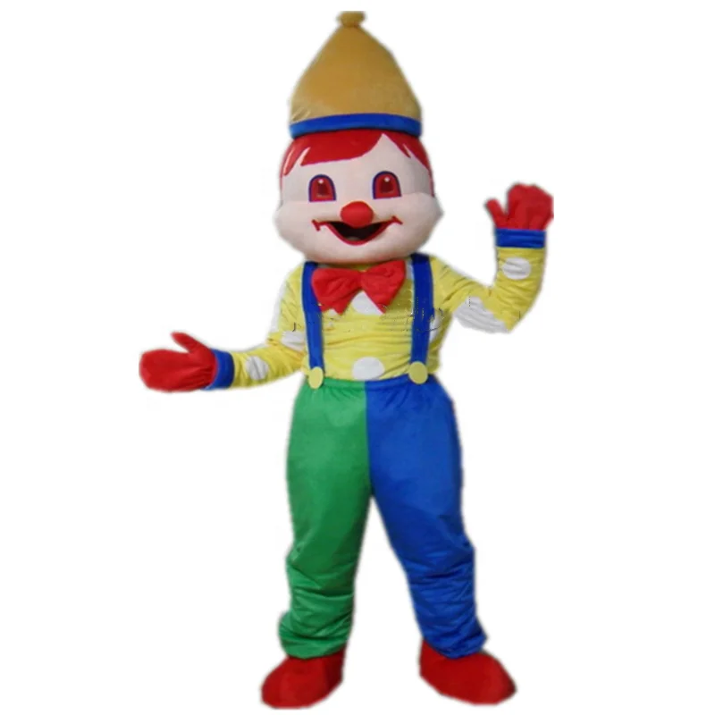 Red funny clown costume/mascot costume/professional clown costumes for adults